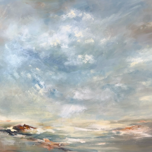 Kathy Buist paintings at Black River Gallery in Boothbay Harbor. Courtesy of the venue