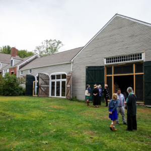Visitors at the Frances Perkins National Monument. Photo Credit: Kari Herer, courtesy of the Frances Perkins Center.