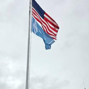 Pathway to Excellence Designation flag raised at MaineHealth Lincoln Hospital. Courtesy photo