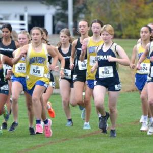 The Boothbay girls at the starting line. Courtesy of Michael Gaffney The Boothbay girls at the starting line. Courtesy of Michael Gaffney