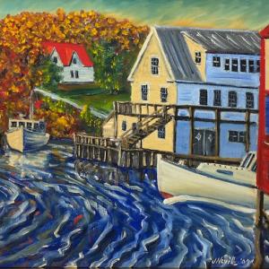 Maine artist John Neville "The Gut South Bristol."