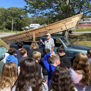 The bateau built by Bristol students. Courtesy photo