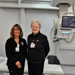 MaineHealth Lincoln Hospital Imaging Manager Pam Hepburn, left, and Technologist Cindy Noonan are excited about the addition of state-of-the-art imaging technology in Boothbay Harbor on the St. Andrews campus. Courtesy photo