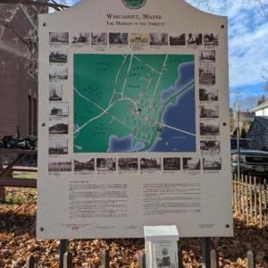 A Wiscasset Museum in the Streets sign. Mary Ellen Barnes photo
