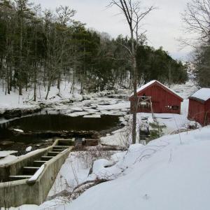 The alewives fishway and historic fish house on Nequasset Brook. PHIL DI VECE/Wiscasset Newspaper
