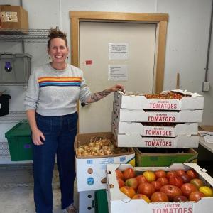 Leifa Gordon with Veggies to Table produce headed out to local partners. Courtesy photo