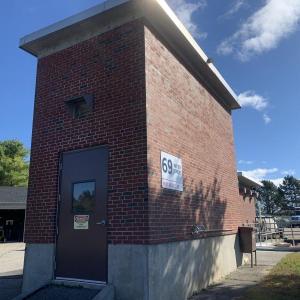 Entrance to Wiscasset’s wastewater treatment plant. File photo 