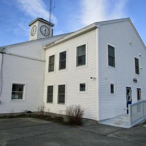 Selectmen plan to replace the access ramp at Woolwich Municipal Building and agreed to fund a Bath Garden Club project here.  PHIL DI VECE/Wiscasset Newspaper