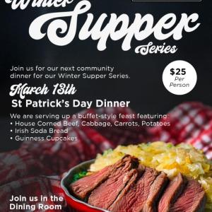 Winter Supper Series at Southport General Store | St. Patrick's Day Dinner