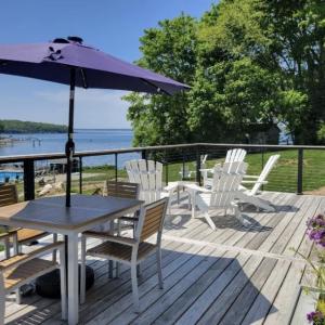 Outside Deck overlooking Linekin Bay