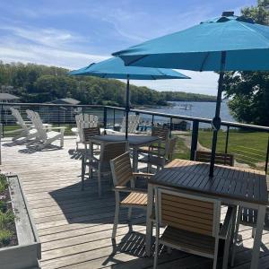 Dine on our deck overlooking the ocean