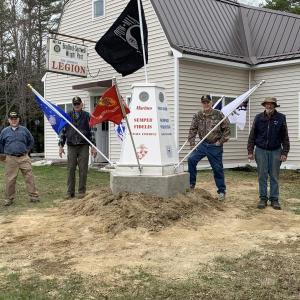 From left, Post 54 officers Bob Hersom, Larry Rines, Bill Cossette, Bob Milligan, Tom Stoner and John Kennedy. Clifford Hendricks photo 