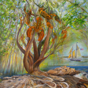 "Pemaquid Feast,” oil on linen by Elizabeth Reed, who will lead a class in still life composition at the Maine Art Gallery. Courtesy of the artist