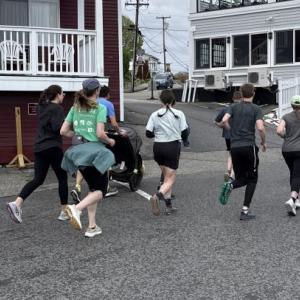 They're off! Courtesy of Leah Campbell