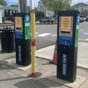 Goodbye, Flowbird blue, and hello to SmartMobile green. ISABELLE CURTIS/Boothbay Register