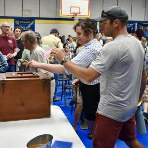 Four hundred and forty-two votes were cast; 284 supported Patten Free Library’s $80,108 request and 158 were opposed. PHIL DI VECE/Wiscasset Newspaper