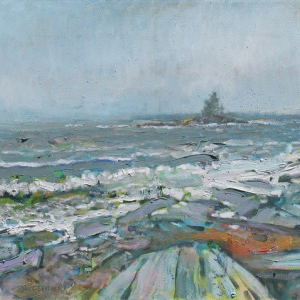 John M.T. Seitzer's "Island and Ocean" - 12' x 16" - oil. Courtesy of the artist