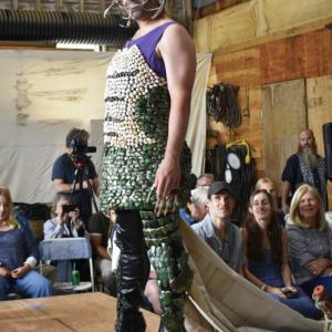Earl Brewer secures the Judge's Choice Award with his Medusa-inspired outfit made from lobster shells and tails. ISABELLE CURTIS/Boothbay Register