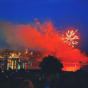 Fireworks as seen from the Lincoln Home. Kim Traina photo