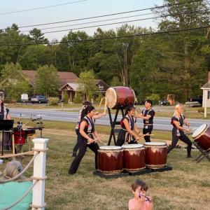 ShinDaiko puts on a live Taiko drum performance on the lawn of the Maine Tasting Center during the 2025 Night Market.  Courtesy photo 