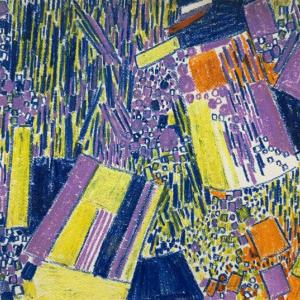 Lynne Mapp Drexler,  Untitled VIII, 1963, oil stick on heavy paper. Courtesy of Wiscasset Bay Gallery