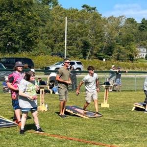 Mobius Cornhole Tourney scene from 2025 event. This year's date is Aug. 29. Eleanor Cade Busby photo