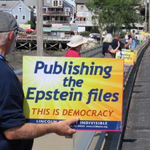 Davey Bridge protest. Courtesy  photo