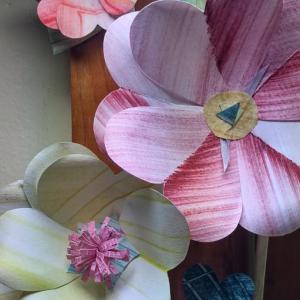 Visitors to the Wiscasset Art Walk on Aug. 27 are invited to make their own paper flowers with book artist Joelle Webber. Photo artist provided