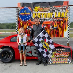 Official Kaylee Crooker & Max Parlin in Victory Lane.  Jasen Dickey Photography