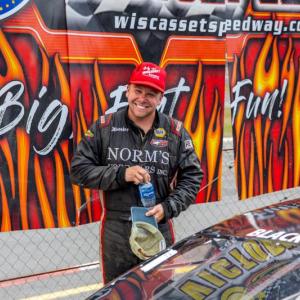Garrett Hall, Boss Hogg 150 winner. Jasen Dickey photo