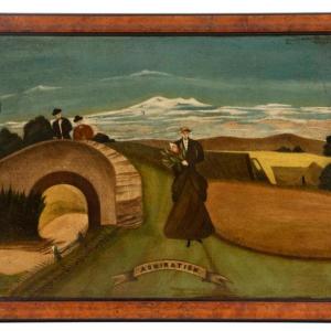 British Folk Art Painting, Circa 1850