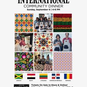 Annual International Community Dinner Poster