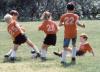 Yes, Nicole “The Lion” Lyons played organized sports. She started out as the muscle on an all-boys team, seen here, then went on to become a yearly three-season athlete before retiring at age 18. She never played football, but she played soccer and lacrosse, which she says adds up to football somehow. (She was never good at math.) Courtesy of Papa Lyons