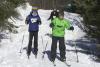 Students skiing at Hidden Valley Nature Center