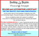 Billing and Accountant Assistant