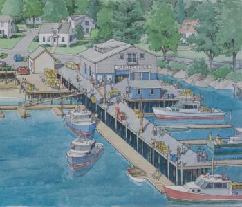 Carter’s Wharf, Piers Project, Working Waterfront District, Boothbay Harbor, Boothbay Region Maritime Foundation